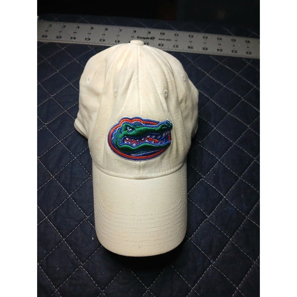 Vintage Florida Gators Hat Cap Adjustable White Green